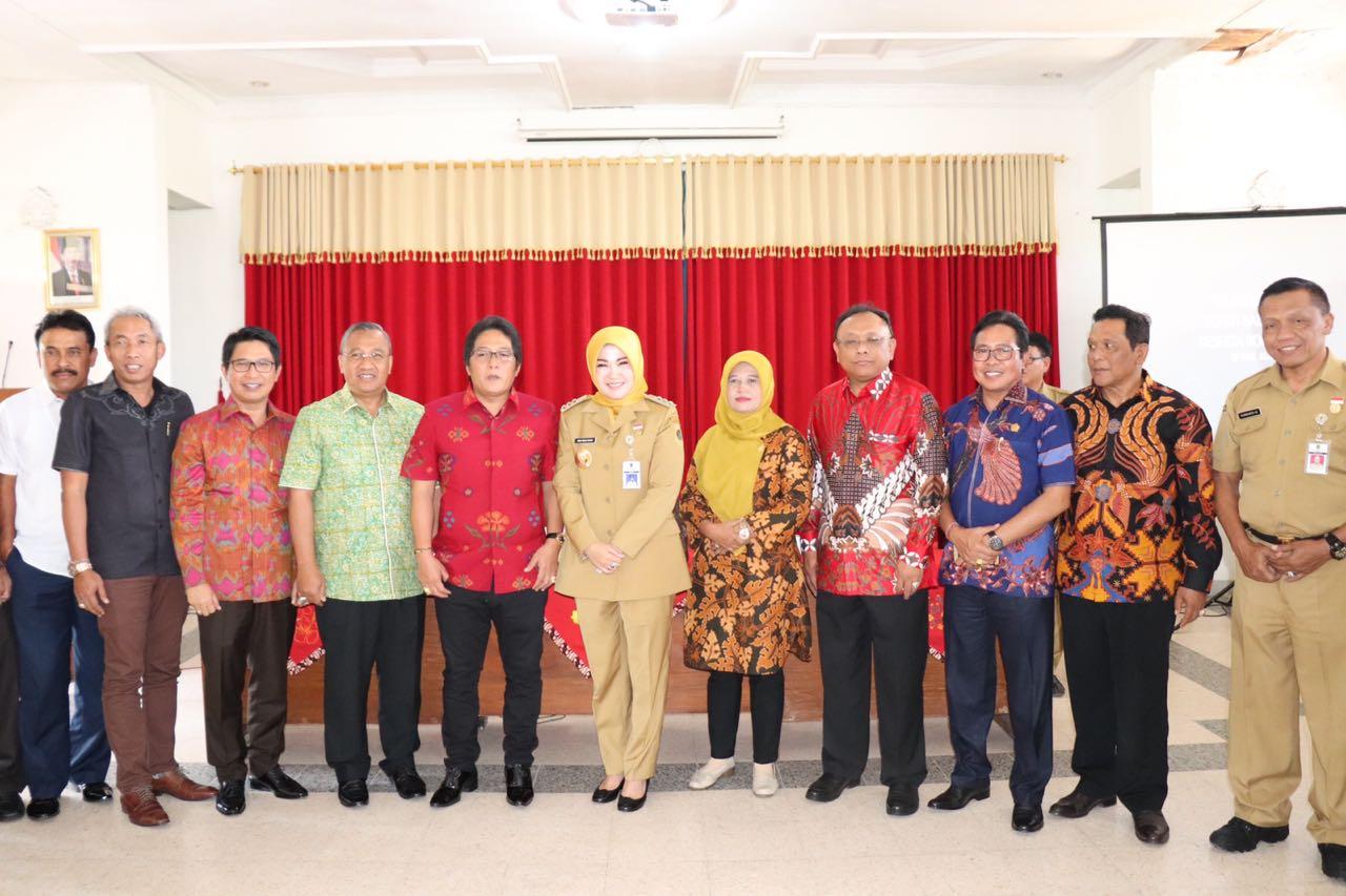 Timba Ilmu Mutasi Perbaikan Varietas Benih Padi, Rombongan PIP Badung Diterima Bupati Klaten Hj. Sri Mulyani